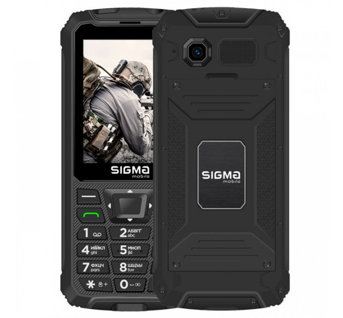 Мобильный телефон Sigma X-treme PR68 Type-C Black (4827798122419)
