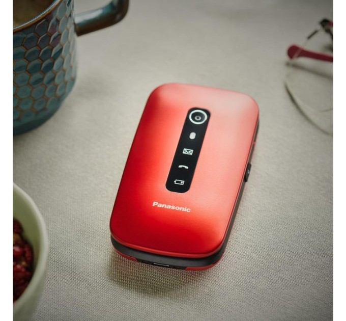 Мобильный телефон Panasonic KX-TU550 Red (KX-TU550EXR)