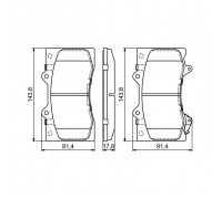 Гальмівні колодки Bosch 0 986 494 693