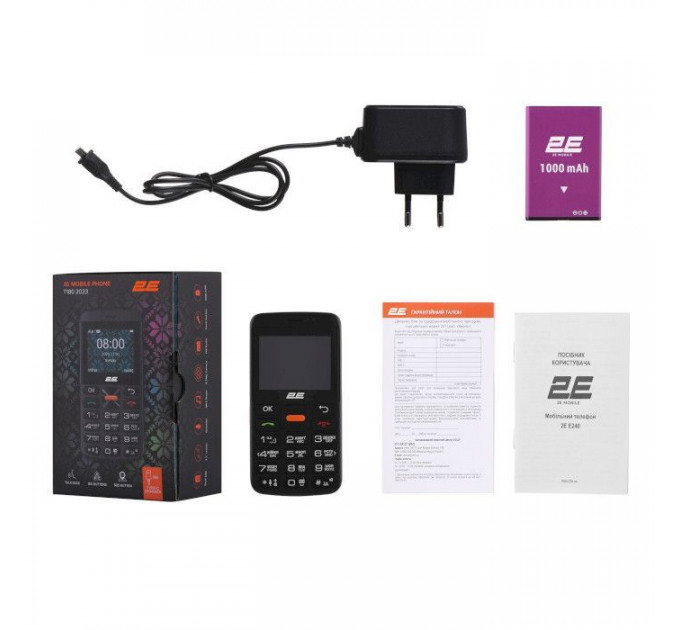Мобільний телефон 2E T180 MAX Black (688130251051)