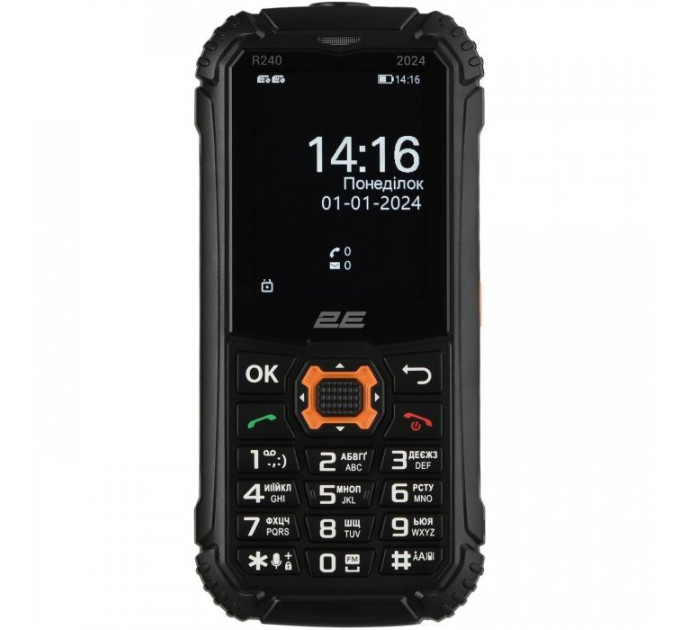Мобильный телефон 2E R240 2025 Black (694743657623)