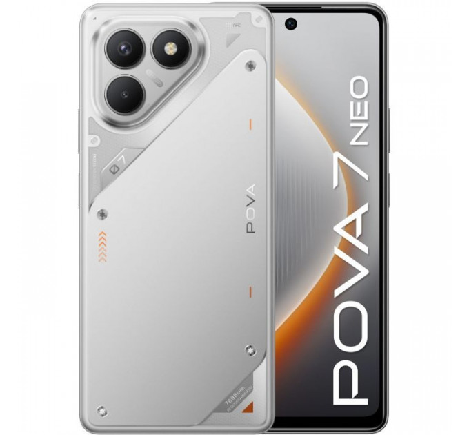 Мобильный телефон Tecno POVA 7 Neo 8\/128Gb Magic Silver (4894947086809)