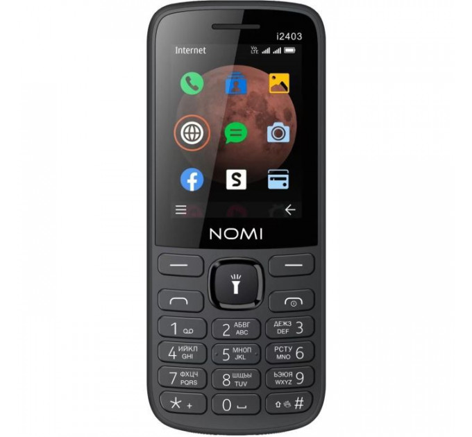 Мобільний телефон Nomi i2403 Black Мобільний телефон Nomi i2403 Black