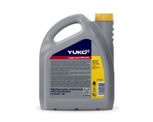 Моторное масло Yuko VEGA SYNT 5W-30 4л (4823110401460) Моторное масло Yuko VEGA SYNT 5W-30 4л (4823110401460)