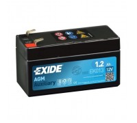 Аккумулятор автомобильный EXIDE START-STOP AGM 1,2Ah (+/-) (18CCA) (EK013)
