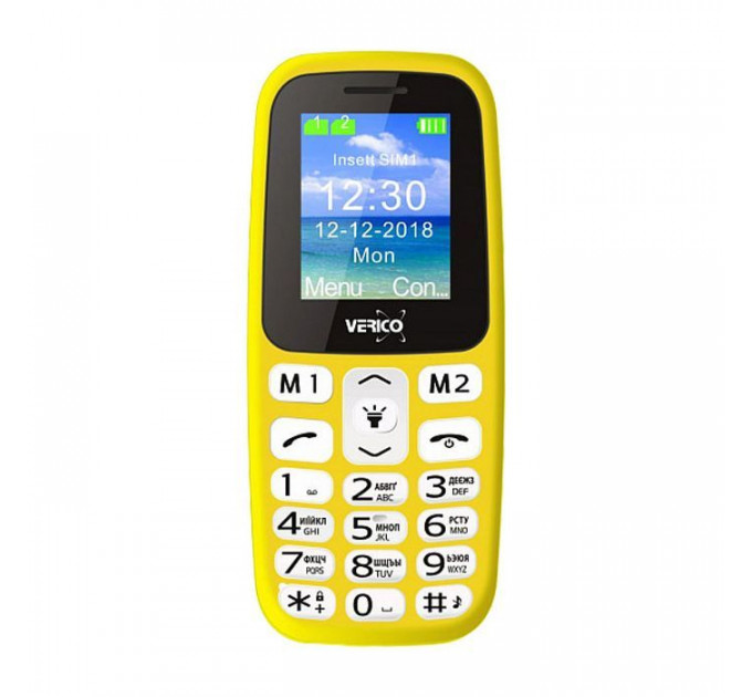 Мобильный телефон Verico Classic A183 Yellow (4713095608278) Мобильный телефон Verico Classic A183 Yellow (4713095608278)