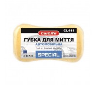 Губка для мытья CarLife SPESIAL с большими порами 220x120x60mm, желтая (CL-411)