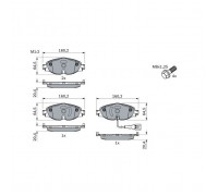 Тормозные колодки Bosch 0 986 494 660