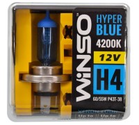 Автолампа WINSO H4 HYPER BLUE 4200K 60/55W (712450)