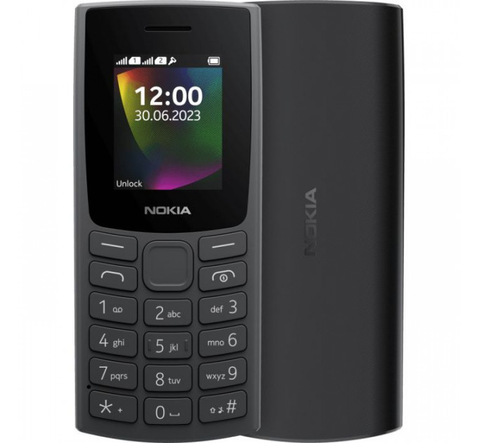 Мобильный телефон Nokia 106 DS 2023 Charcoal (1GF019BPA2C01)