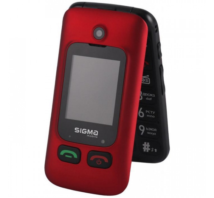 Мобільний телефон Sigma Comfort 50 Shell Duo Type-C Red Black (4827798212516)