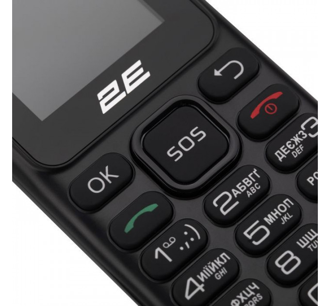 Мобільний телефон 2E S180 2024 Black (694743653885)