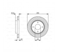 Тормозной диск Bosch 0 986 479 U61