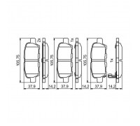 Гальмівні колодки Bosch 0986494861