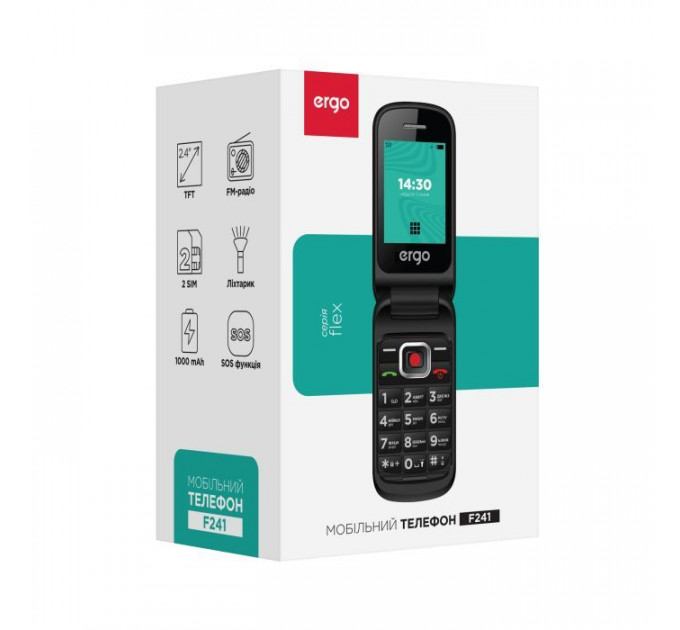 Мобильный телефон Ergo F241 Black