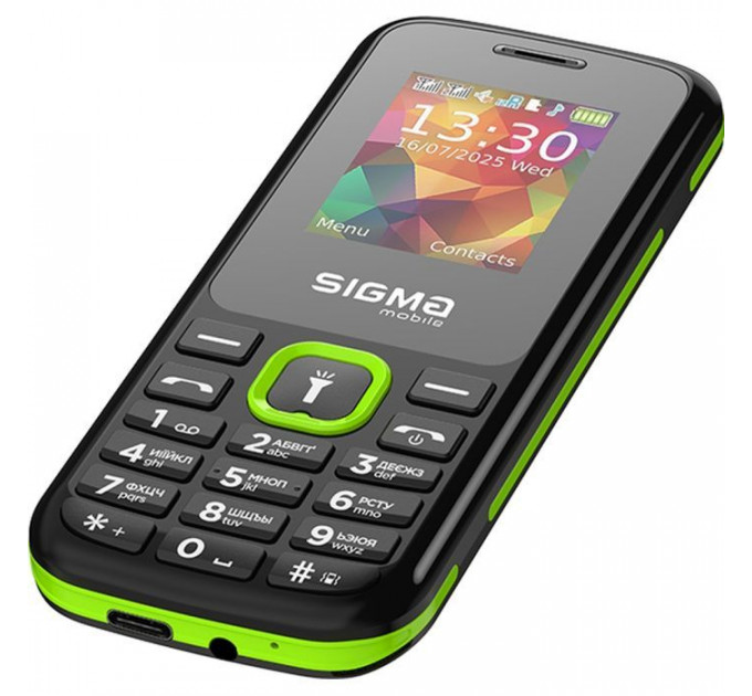 Мобільний телефон Sigma X-style 171 MINI Black-Green (4827798813720)