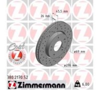 Гальмівний диск ZIMMERMANN 380.2170.52