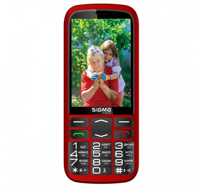 Мобільний телефон Sigma Comfort 50 Optima Type-C Red (4827798122327)