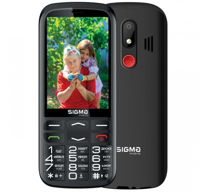 Мобільний телефон Sigma Comfort 50 Optima Type-C Black (4827798122310)