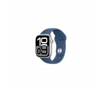 Смарт-часы Apple Watch Series 10 GPS 42mm Silver Aluminium Case with Denim Sport Band - M/L (MWWC3QH/A)