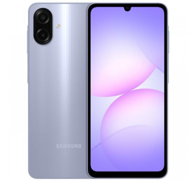 Мобильный телефон Samsung Galaxy A07 4\/128Gb Light Violet (SM-A075FLVGSEK) Мобильный телефон Samsung Galaxy A07 4\/128Gb Light Violet (SM-A075FLVGSEK)