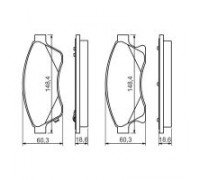 Тормозные колодки Bosch 0 986 494 433