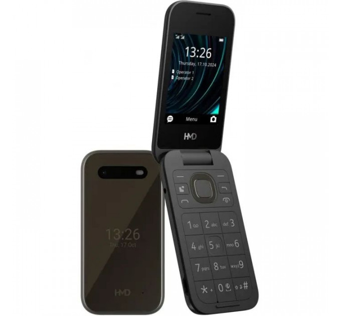 Мобильный телефон HMD 2660 4G Flip DS Black
