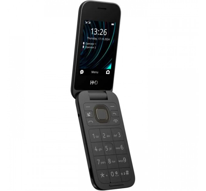 Мобильный телефон HMD 2660 4G Flip DS Black