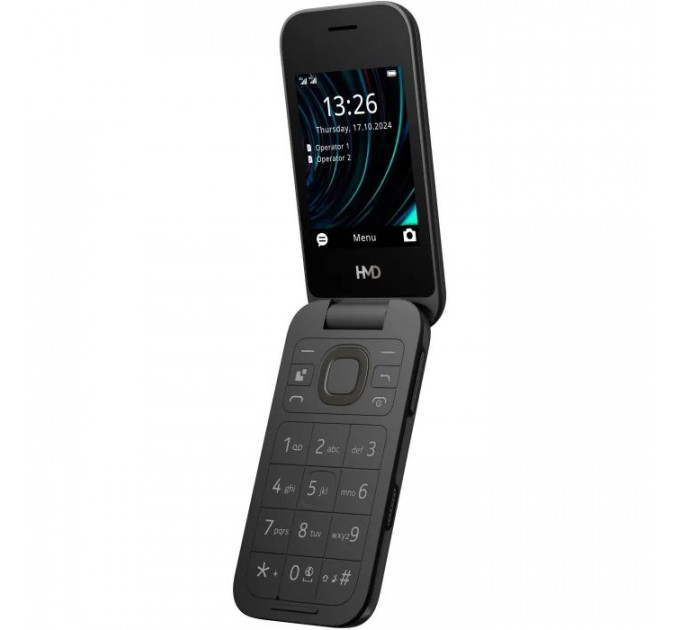 Мобильный телефон HMD 2660 4G Flip DS Black
