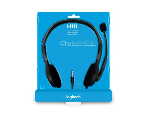 Навушники Logitech H111 Stereo Headset with 1*4pin jack (981-000593) Навушники Logitech H111 Stereo Headset with 1*4pin jack (981-000593)