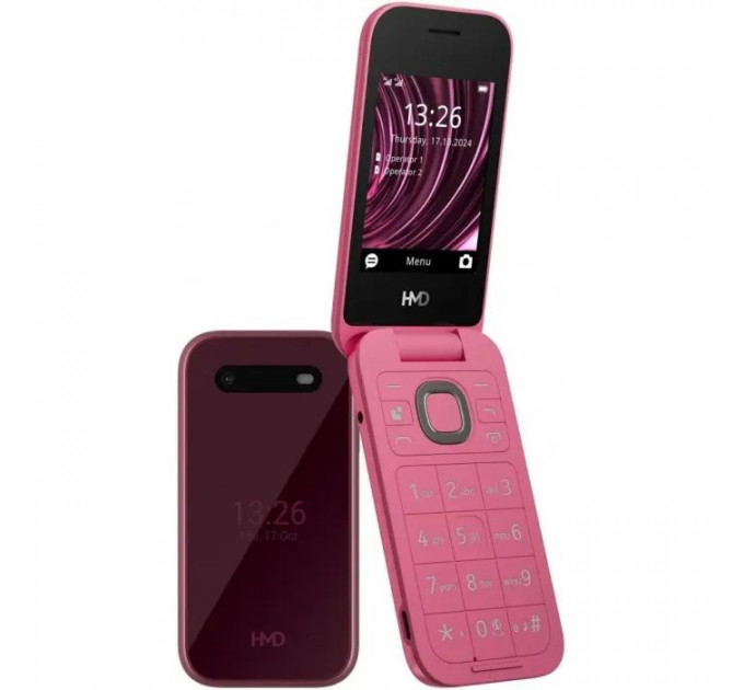 Мобільний телефон HMD 2660 4G Flip DS Red