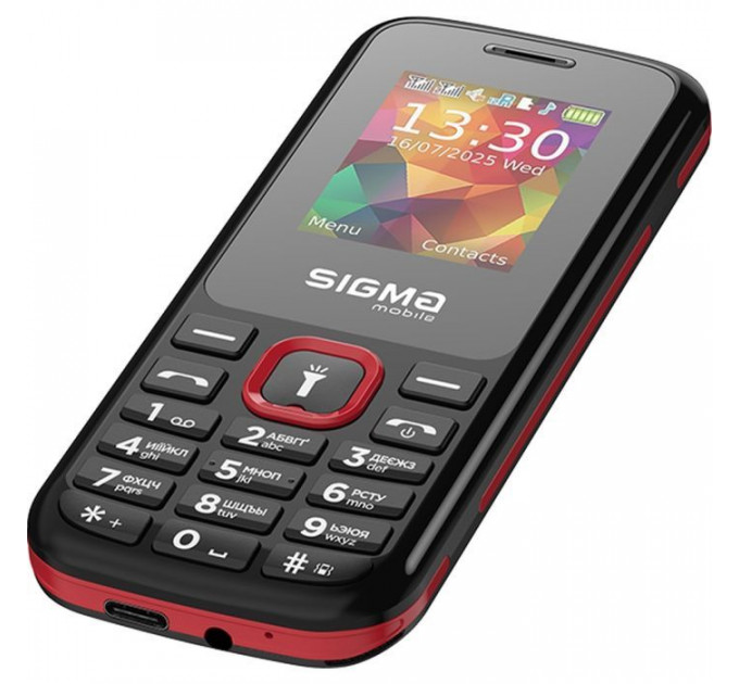Мобільний телефон Sigma X-style 171 MINI Black-Red (4827798813744)