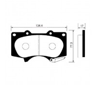 Тормозные колодки HI-Q SP2033