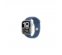 Смарт-часы Apple Watch Series 10 GPS 46mm Silver Aluminium Case with Denim Sport Band - S/M (MWWL3QH/A)