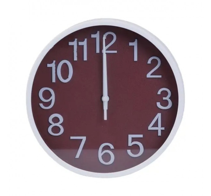 Годинник настінний 19,5 см, білий HP218W Годинник настінний 19,5 см, білий HP218W