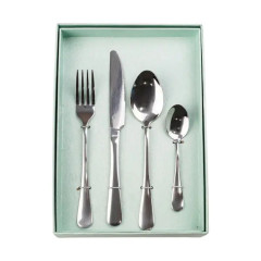 Набір столових приладів із нержавіючої сталі на 6 персон 24 штуки столовий набір HP96914 Набір столових приладів із нержавіючої сталі на 6 персон 24 штуки столовий набір HP96914