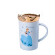 Чашка фарфорова Princess 400мл з кришкою HPCYM0845BL