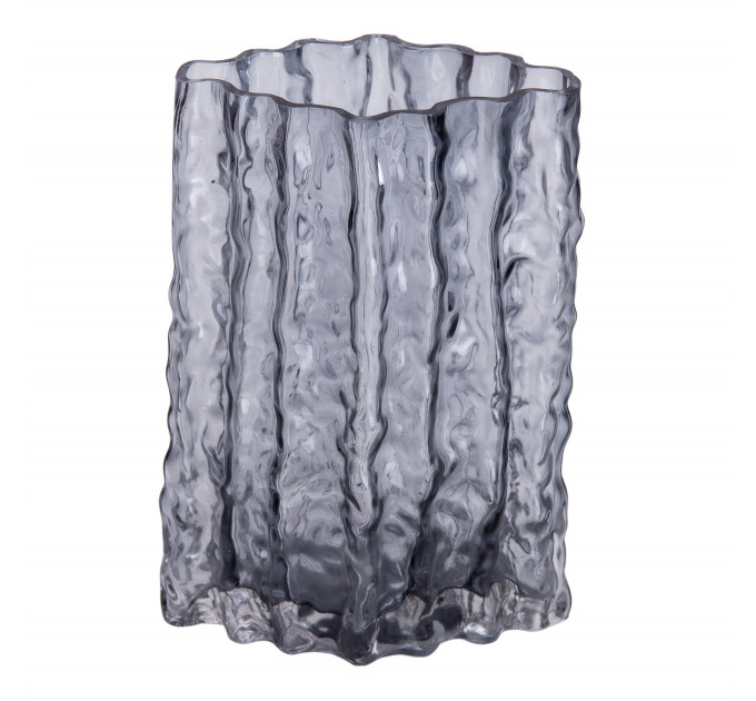 Скляна ваза прямокутна 14,5 x 11 x 21 см HP-1729