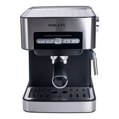 Кофеварка з трубкою для молока 1.6 л Кофемашина для дому 850 Вт Sokany SK-6862