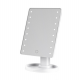 Зеркало косметичне 21х16 см 16 LED Чорне HP-10-3AW