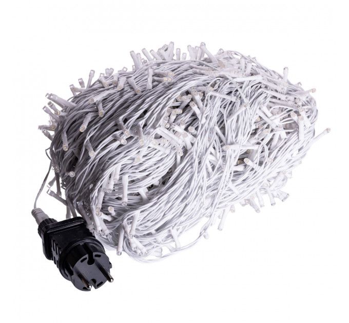Гірлянда Різдвяна фея вулична 100 м 1000 LED білий провід Білий CF1000L100MWW