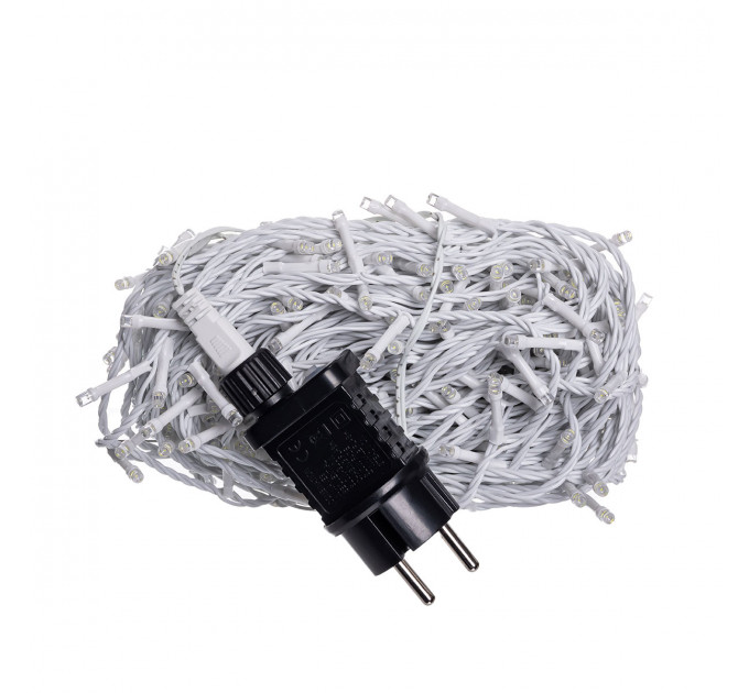 Гірлянда Нитка вулична 30 м 300 LED білий провід Жовтий CF300L30MWY