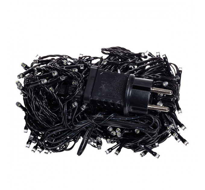 Гірлянда Нитка вулична 30 (м) 300 LED чорний провід Мультиколор CF300L30MBML
