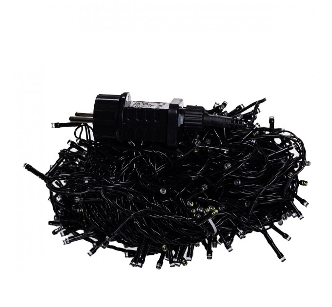 Гірлянда Різдвяна фея вулична 50 (м) 500 LED чорний провід Синій CF500L50MBBL