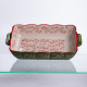 Форма для випікання Vintage 28×17×5 (см) Форма для випікання в духовці з ручками Зелена HM05-10