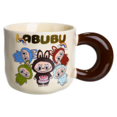 Чашка фарфорова Labubu 400 (мл) подарункова кружка прикольна чашка для дітей на подарунок FM-21