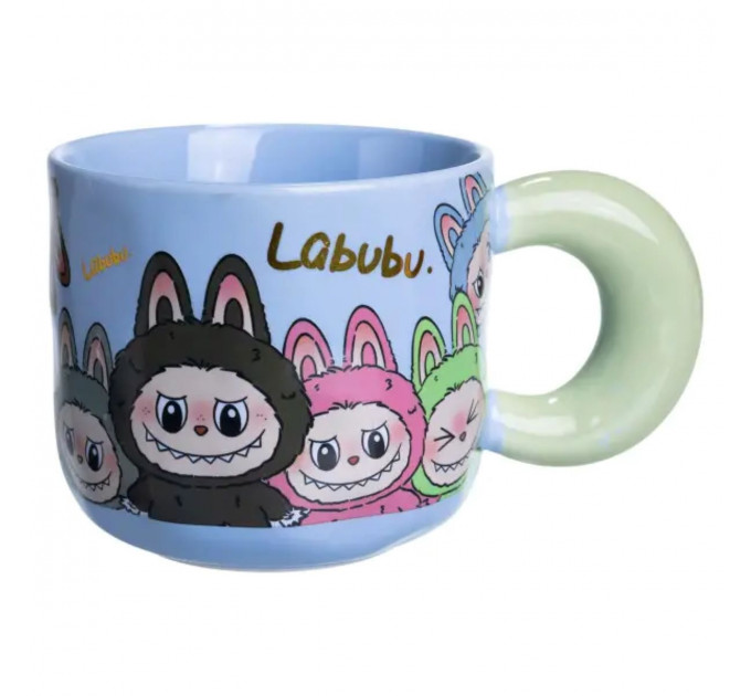 Чашка порцелянова Labubu 400 (мл) подарункова кружка прикольна чашка для дітей на подарунок FM-22D