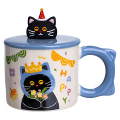 Чашка фарфорова з кришкою Kitten's Birthday 400 (мл) Чашка фарфорова з кришкою Kitten's Birthday 400 (мл)