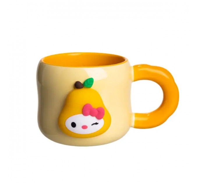 Чашка порцелянова з магнітом Sanrio 400 (мл) подарункова кружка прикольна чашка для дітей на подарунок Бежевий FM-37A