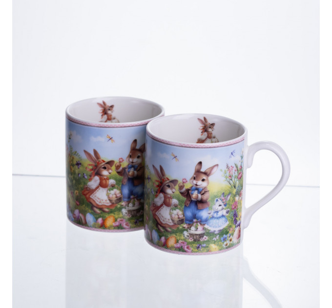 Набір чашок порцелянових Rabbit Family 220 мл 2шт HP-7323-8